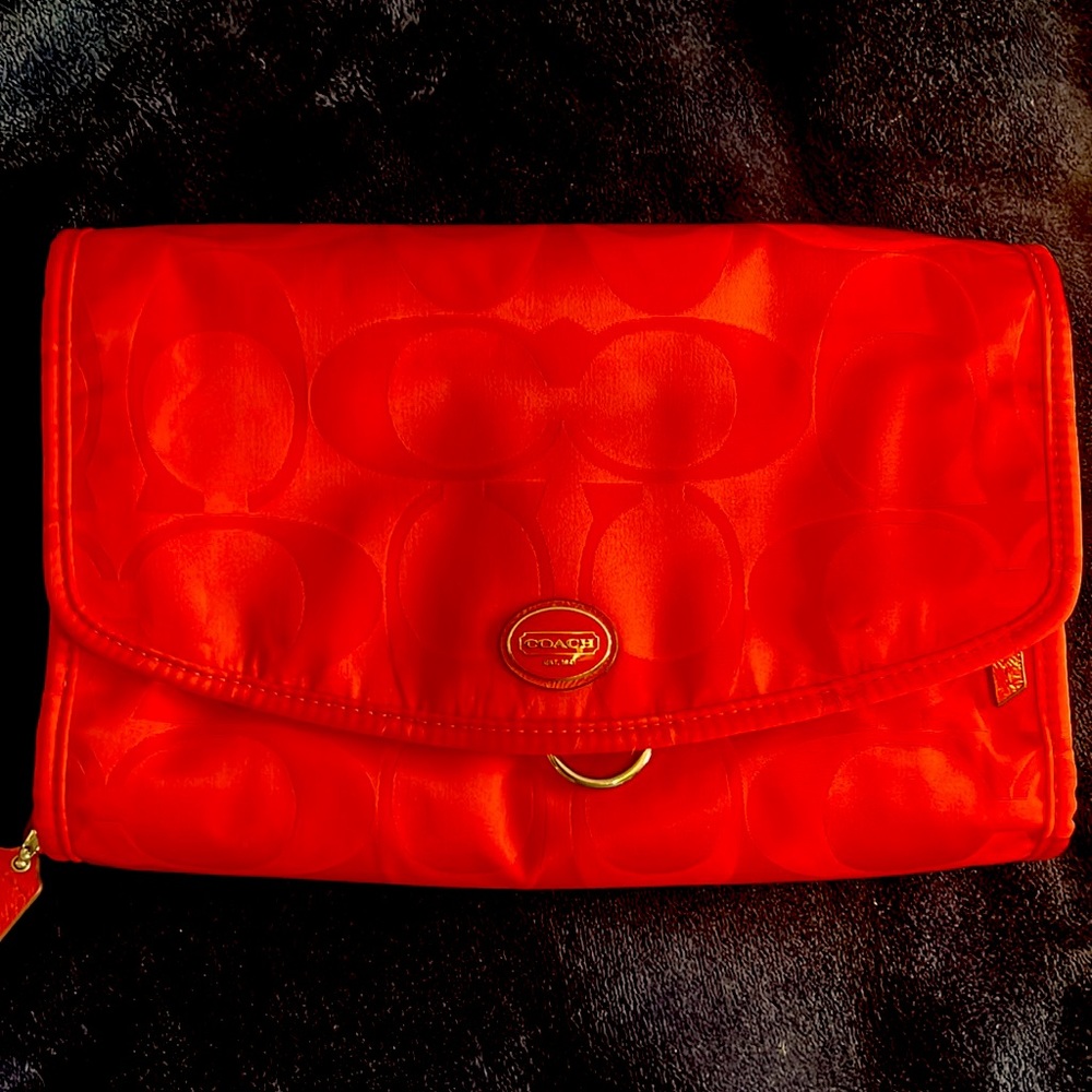 ✨ Coach ✨toiletries travel organizer - Red BNWOT